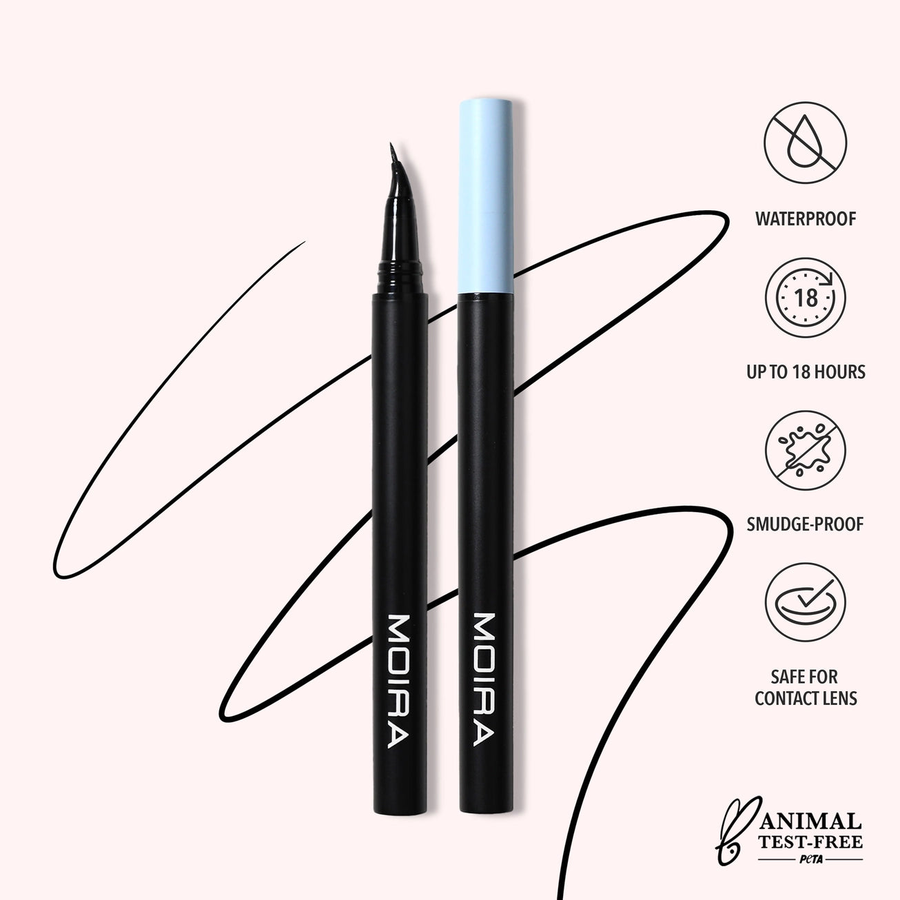 Moira Cosmetics - Angled Liquid Liner Noir