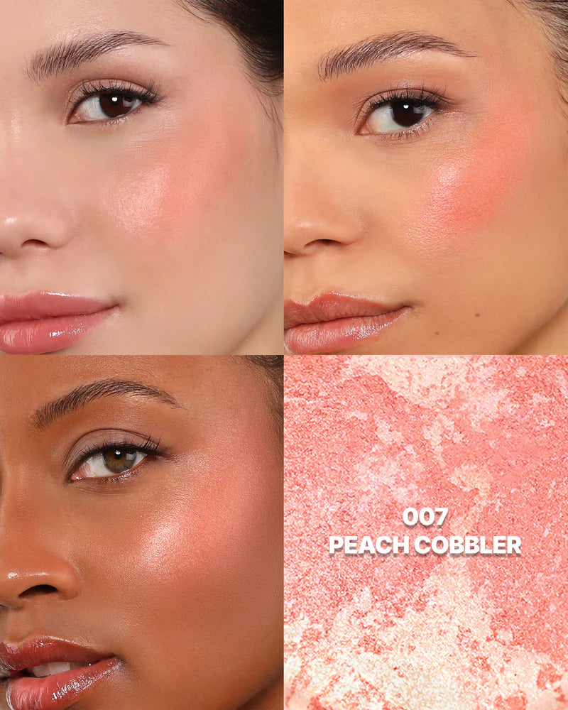 Moira Cosmetics - Marvelous Baked Blush teinte 007 Peach Cobbler