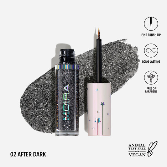Moira Cosmetics - Eyeliner Pailleté 002 After Dark