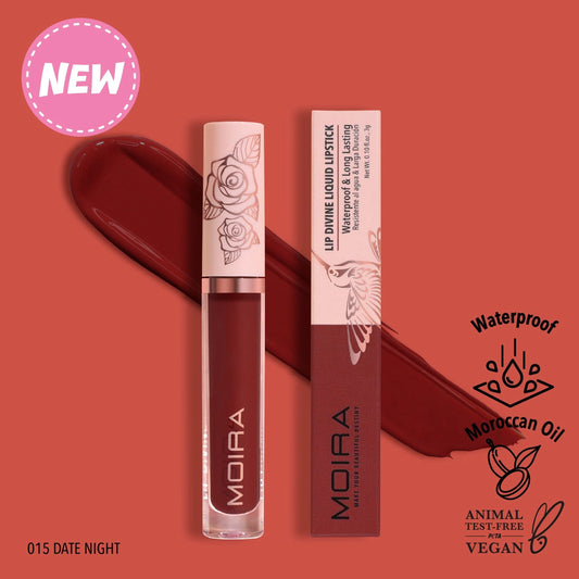 Moira Cosmetics - Lip Divine Liquid Lipstick teinte 015 Date Night