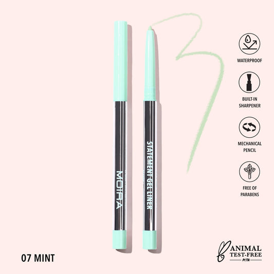 Moira Cosmetics - Crayon Statement Gel Liner Teinte 007 Menthe