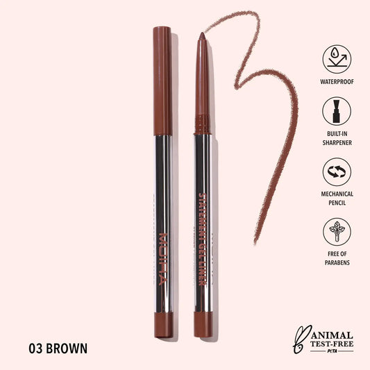 Moira Cosmetics - Crayon Statement Gel Liner Teinte 003 Marron