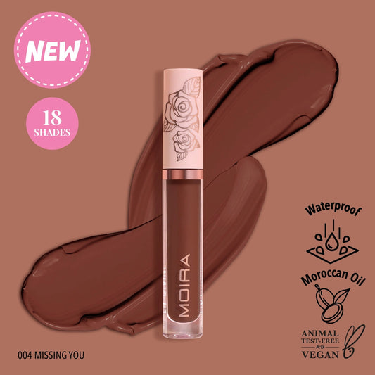 Moira Cosmetics - Lip Divine Liquid Lipstick teinte 004 Missing You