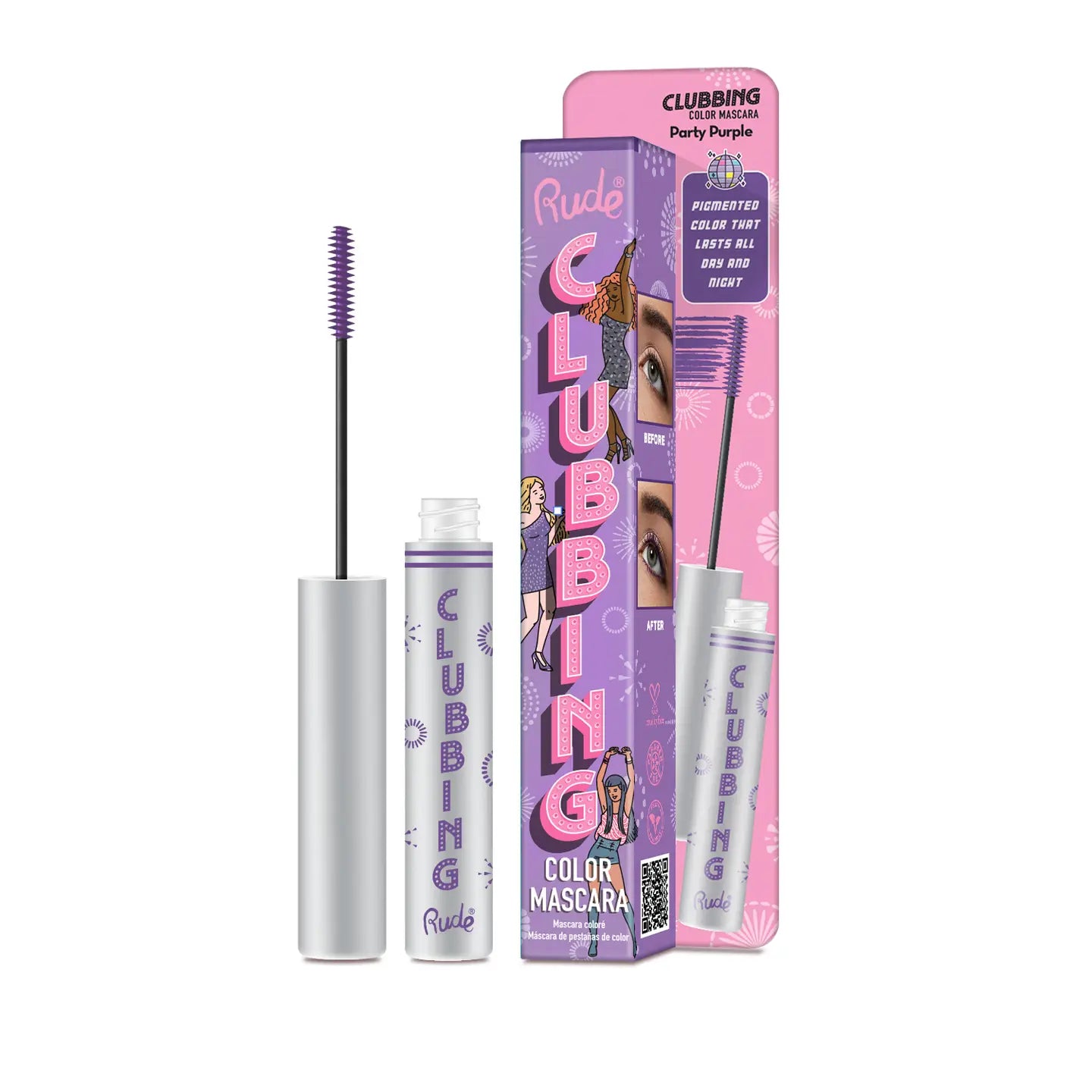 Rude Cosmetics - Mascara Coloré Clubbing Teinte Party Purple