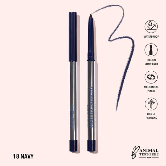 Moira Cosmetics - Crayon Statement Gel Liner Teinte 018 Bleu Marine