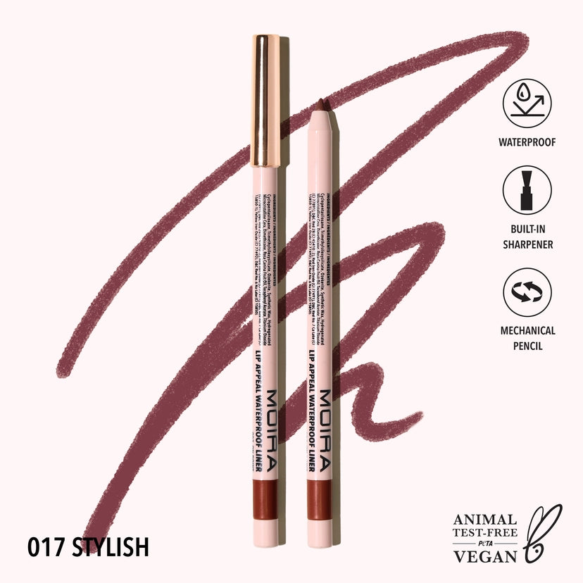 Moira Cosmetics - Crayon Lip Appeal Waterproof Liner teinte 017 Stylish
