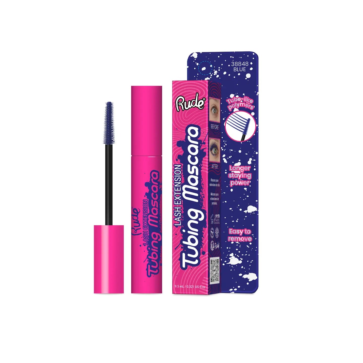 Rude Cosmetics - Mascara Tubing Lash Extension Teinte Bleu