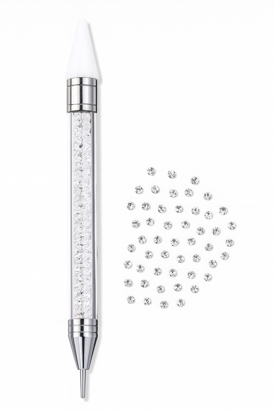 Stylo Applicateur de Strass Blanc