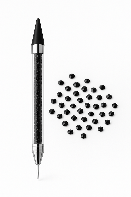 Stylo Applicateur de Strass Noir