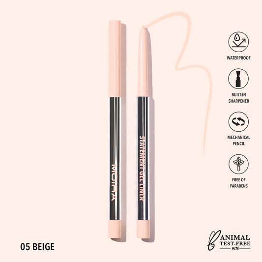 Moira Cosmetics - Crayon Statement Gel Liner Teinte 005 Beige