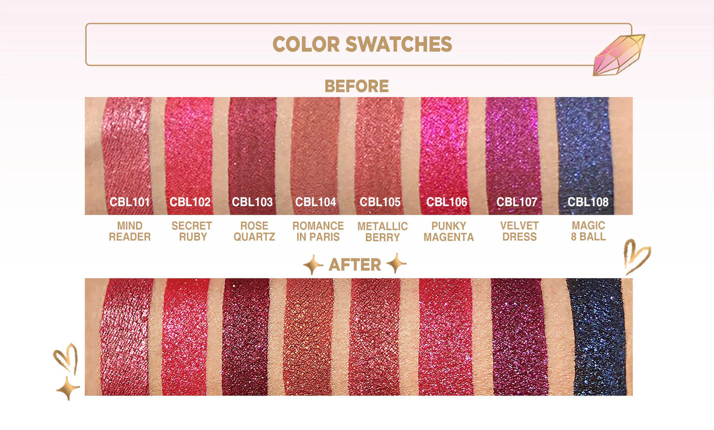 J.Cat Beauty - Crystal Burst teinte 103 Rose Quartz