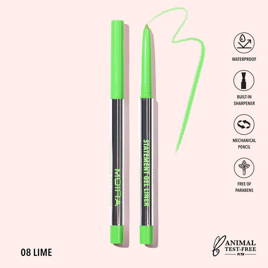 Moira Cosmetics - Crayon Statement Gel Liner Teinte 008 Citron Vert