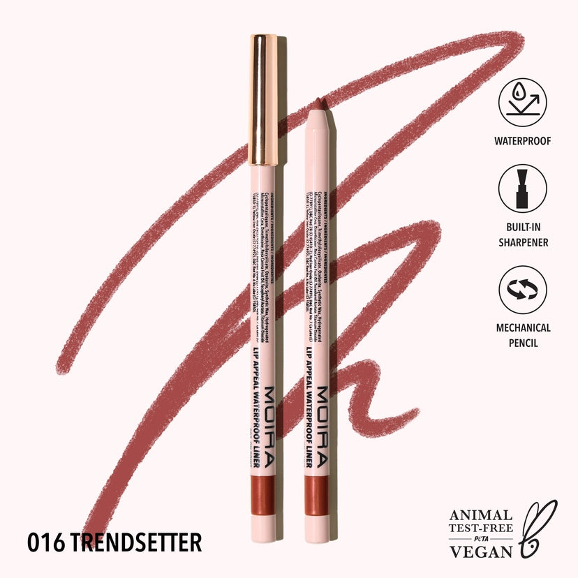 Moira Cosmetics - Crayon Lip Appeal Waterproof Liner teinte 016 Trendsetter