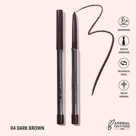 Moira Cosmetics - Crayon Statement Gel Liner Teinte 004 Brun Foncé