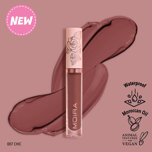 Moira Cosmetics - Lip Divine Liquid Lipstick teinte 007 Chic