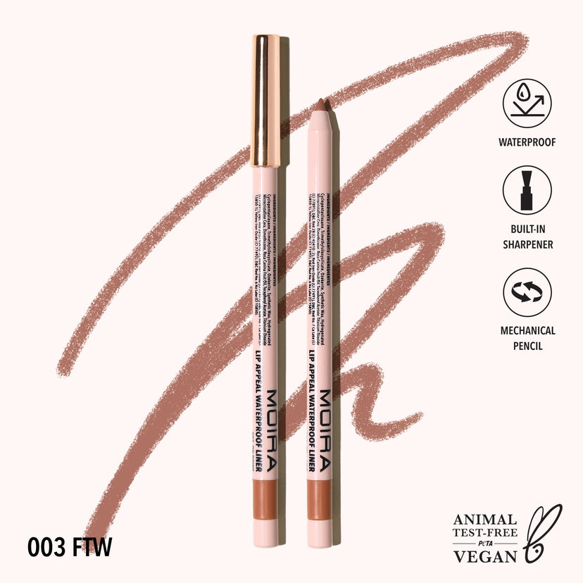 Moira Cosmetics - Crayon Lip Appeal Waterproof Liner teinte 003 FTW