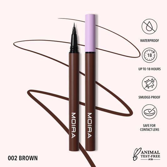 Moira Cosmetics - Eyeliner Micro Tip 002 Marron