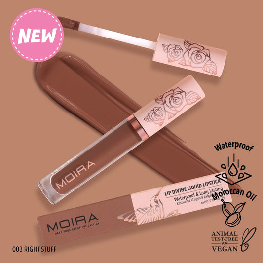 Moira Cosmetics - Lip Divine Liquid Lipstick teinte 003 Right Stuff